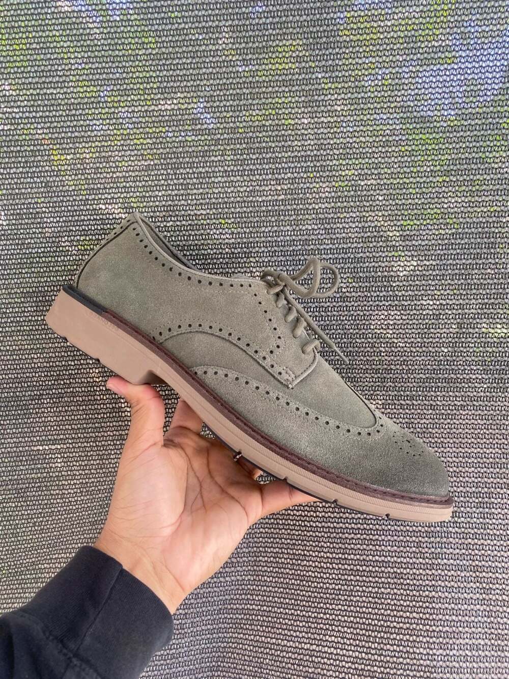 Cole Haan The Go-To Wingtip Suede Oxford Shoes